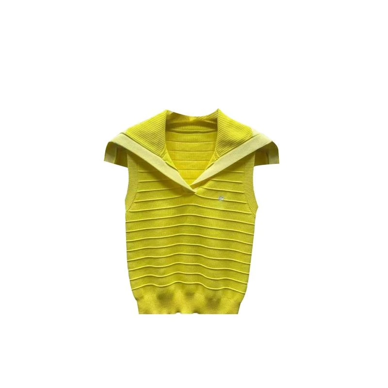 2025ff女士短袖休闲春夏潮牌设计师款潮牌毛针织女装#6385