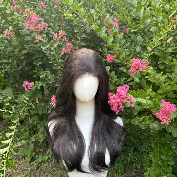 免发网【夏日透气·氛围女神】轻薄半头蕾丝假发套女黑卷发