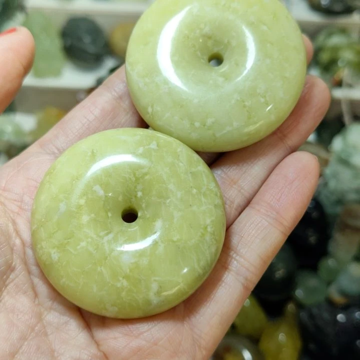 岫玉平安扣未镶嵌