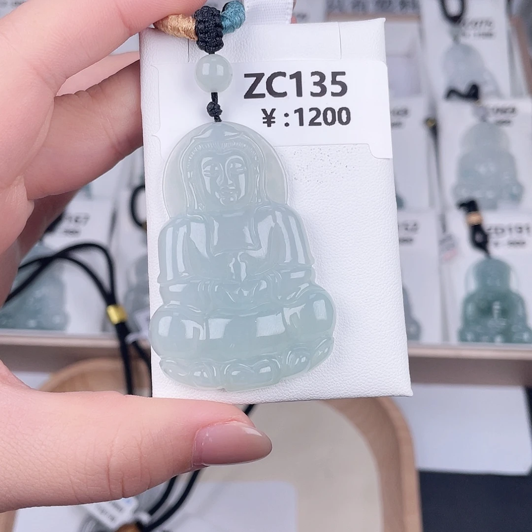 翡翠未镶嵌颈饰zc135
