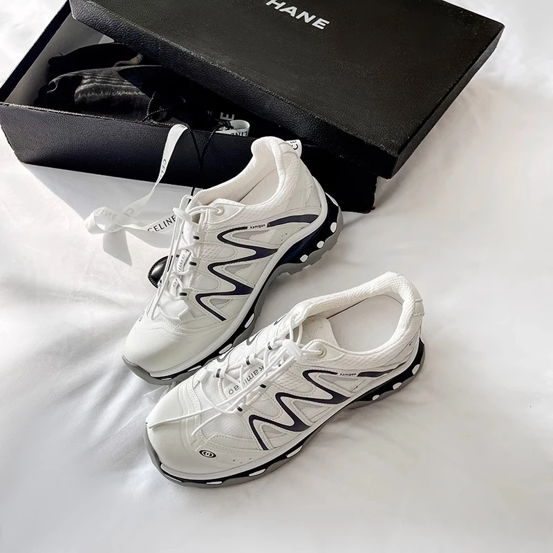 白鹿同款户外徒步登山情侣鞋经典潮流2025防水休闲运动跑步鞋牛皮