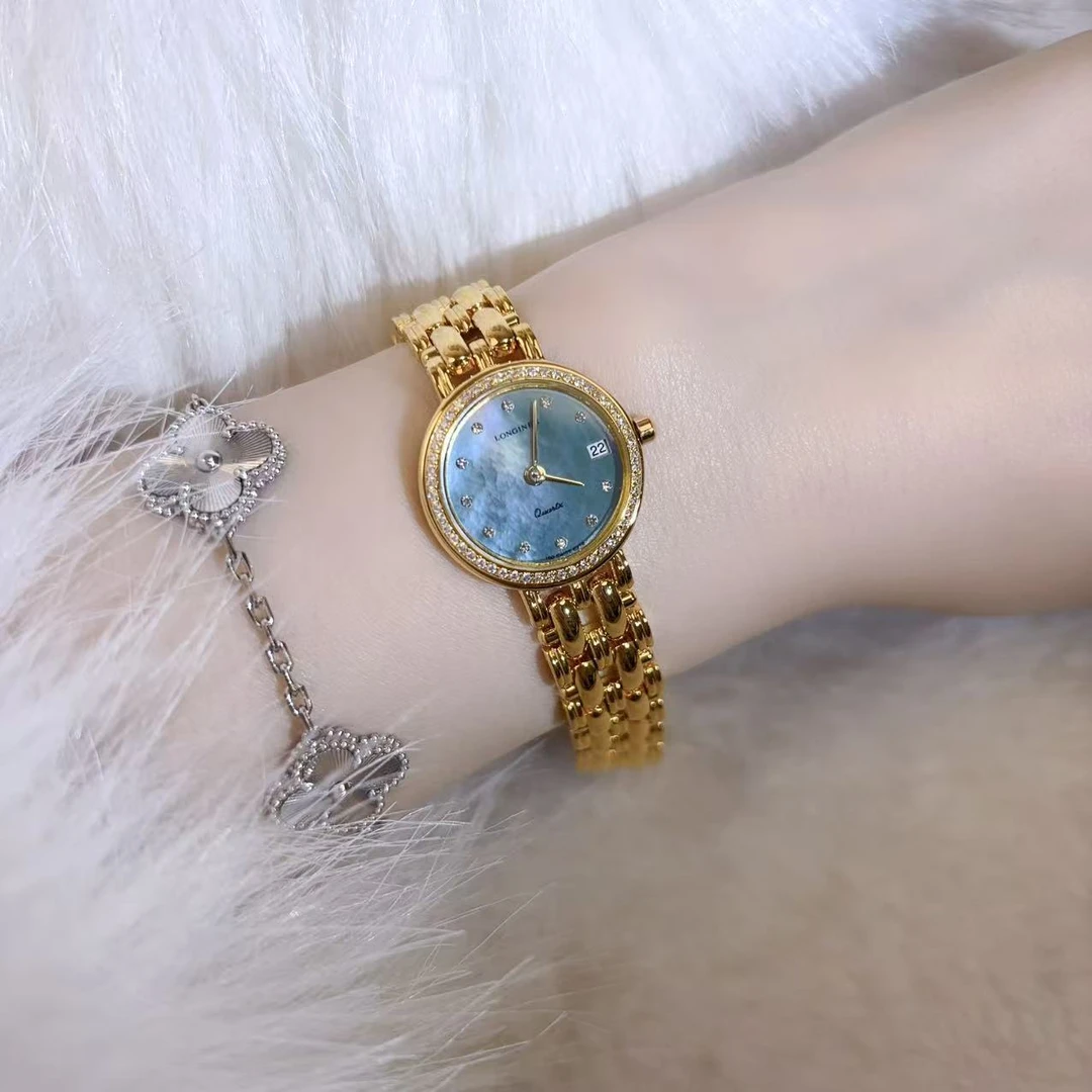 95新 Longines/浪琴 石英腕表/后镶钻/97