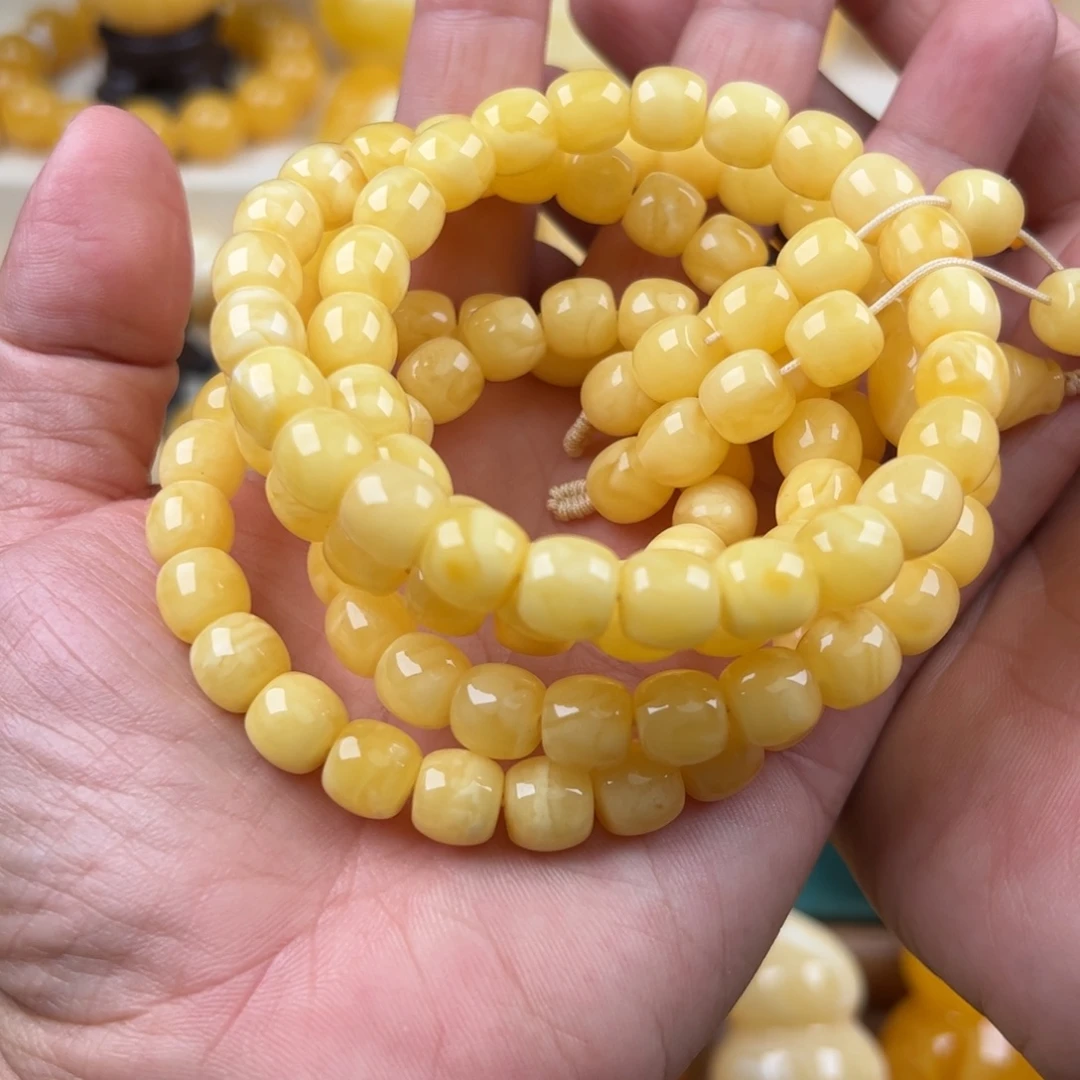蜜蜡未镶嵌颈饰纯天然琥珀蜜蜡无优化
