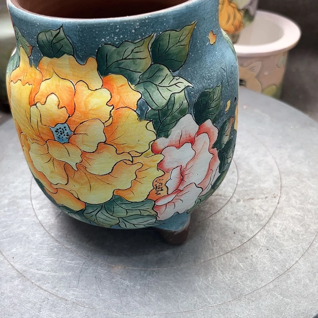 花盆紫砂花卉福利