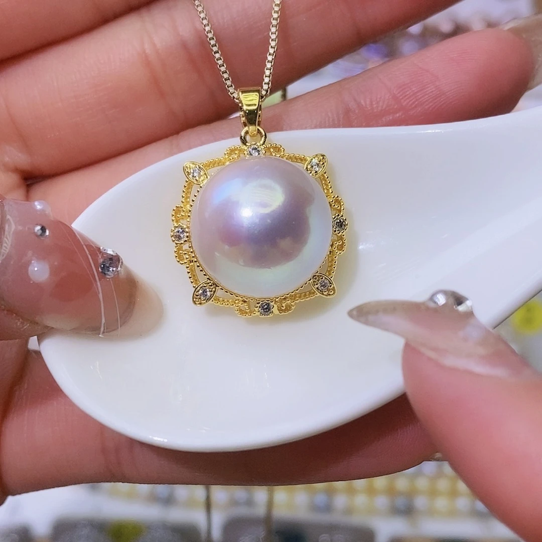 淡水珍珠颈饰合金