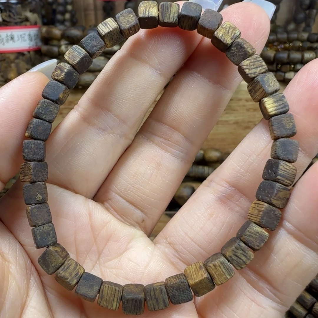 沉香碎屑沉香方糖珠