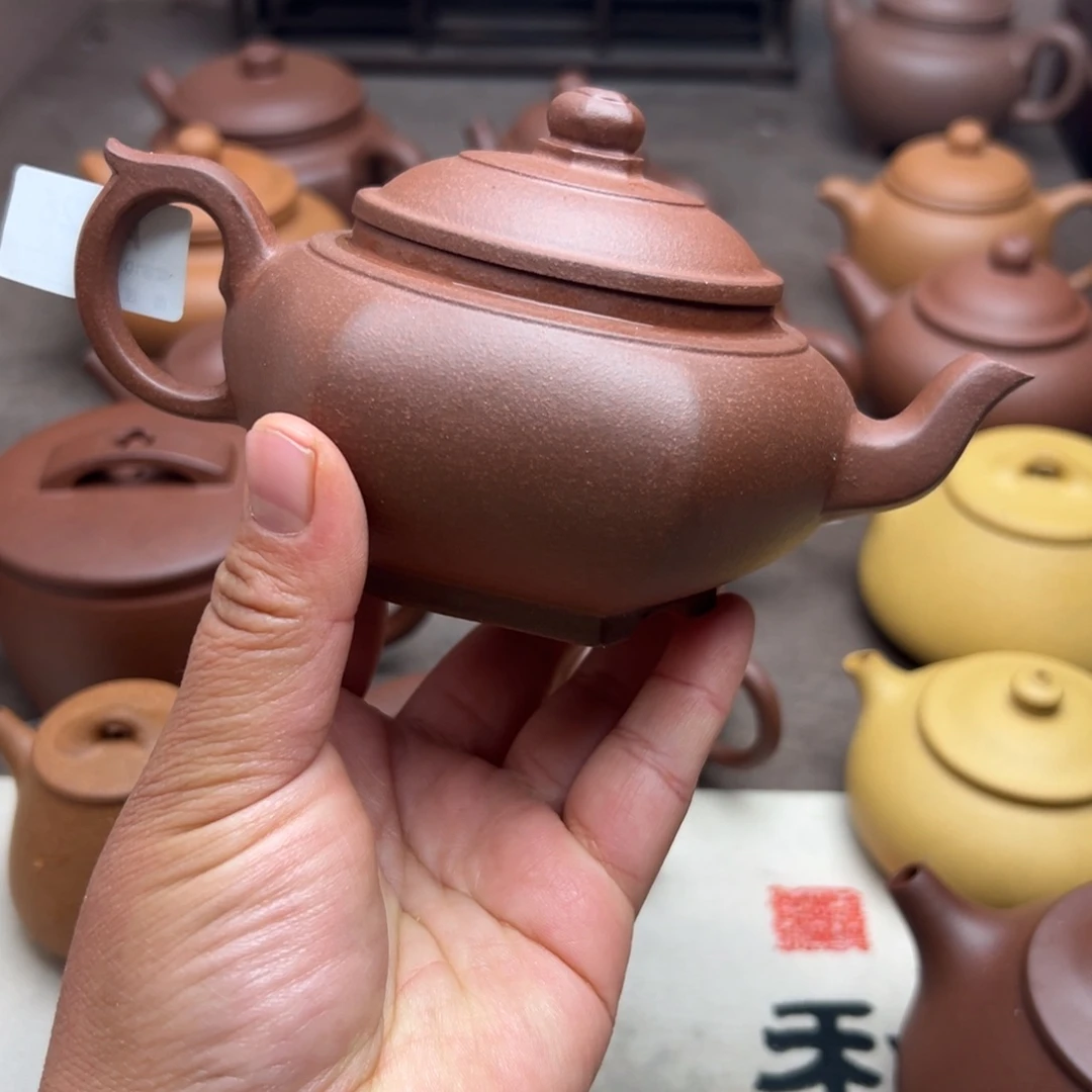 紫砂茶壶紫泥半手工260cc左右