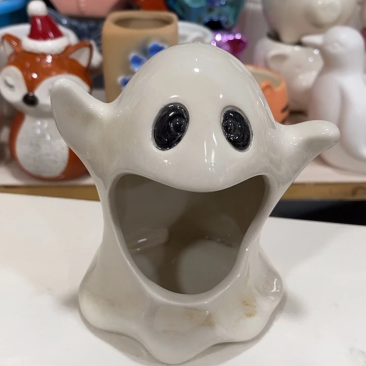 摆件水培陶盆无孔 瑕疵介意勿拍