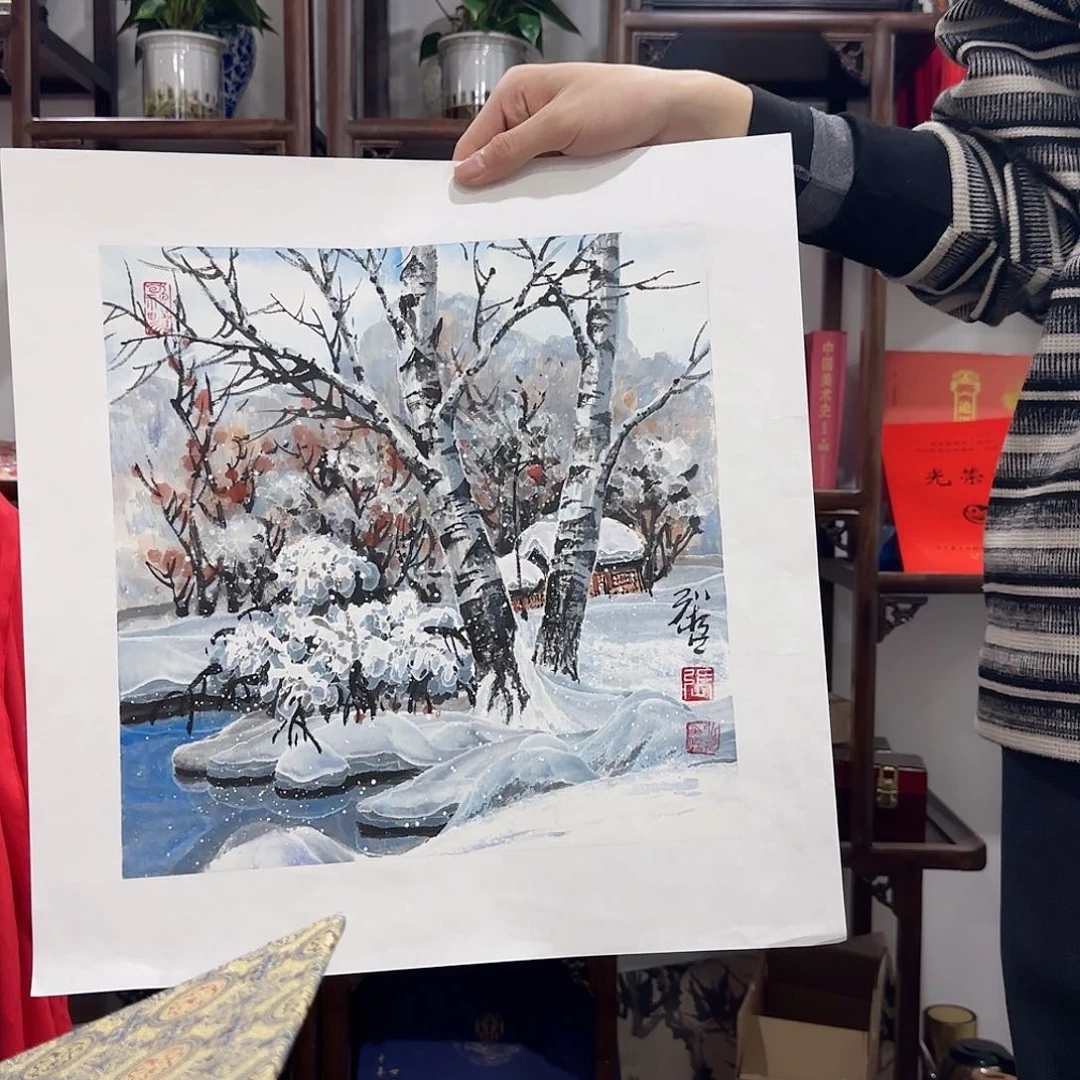 国画艺术家的作品