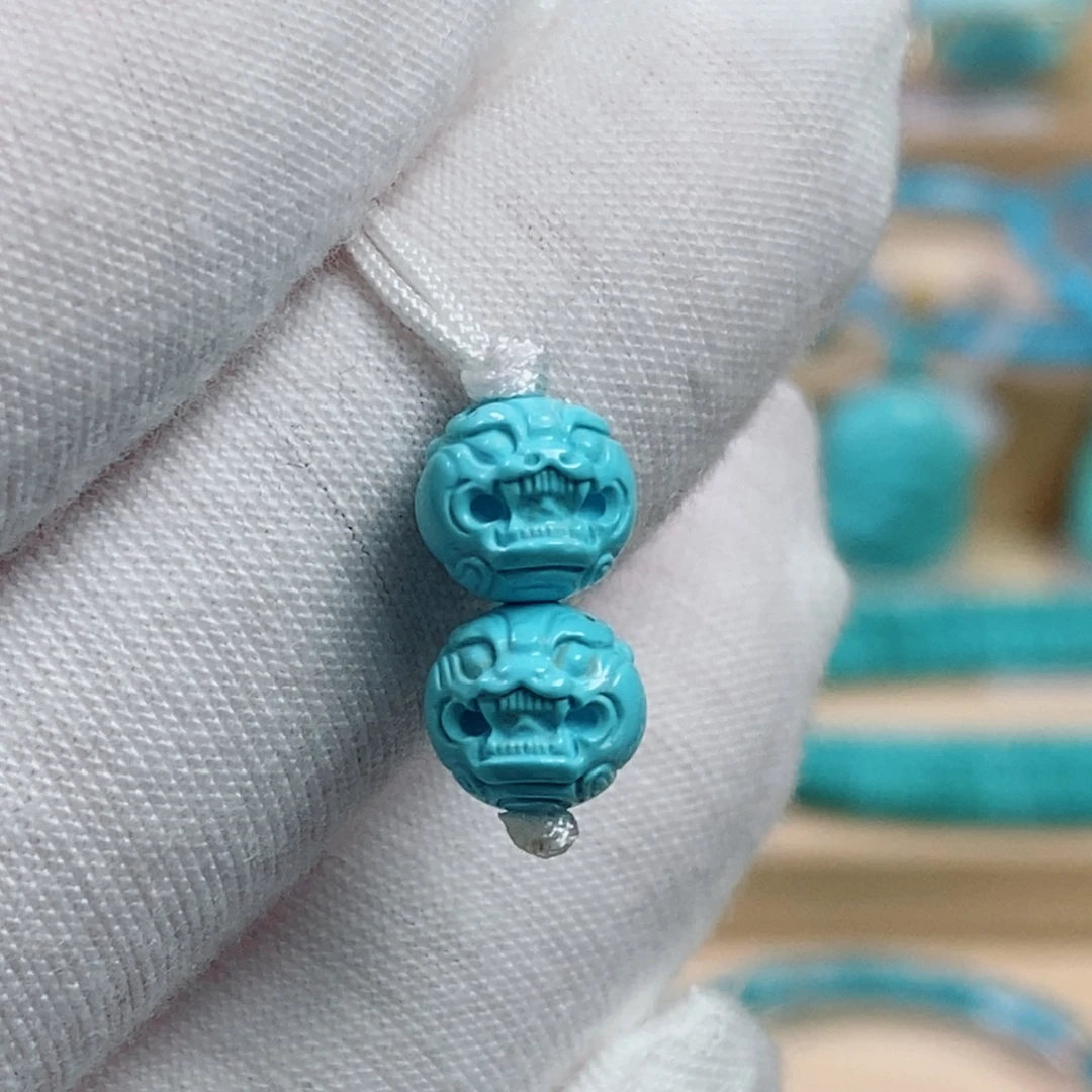 绿松石未镶嵌珠宝奇石7.5mm