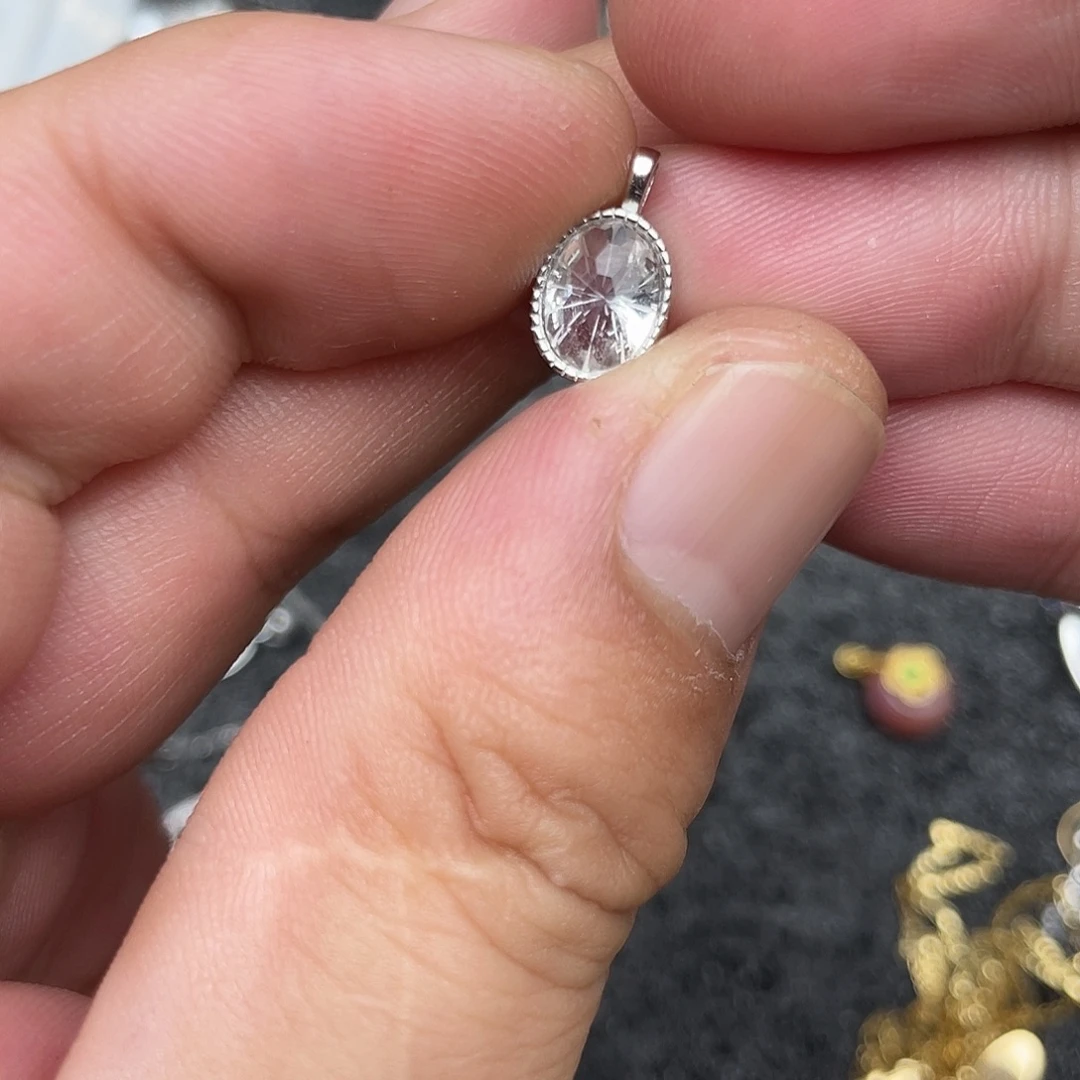 颈饰银S925镶嵌水晶