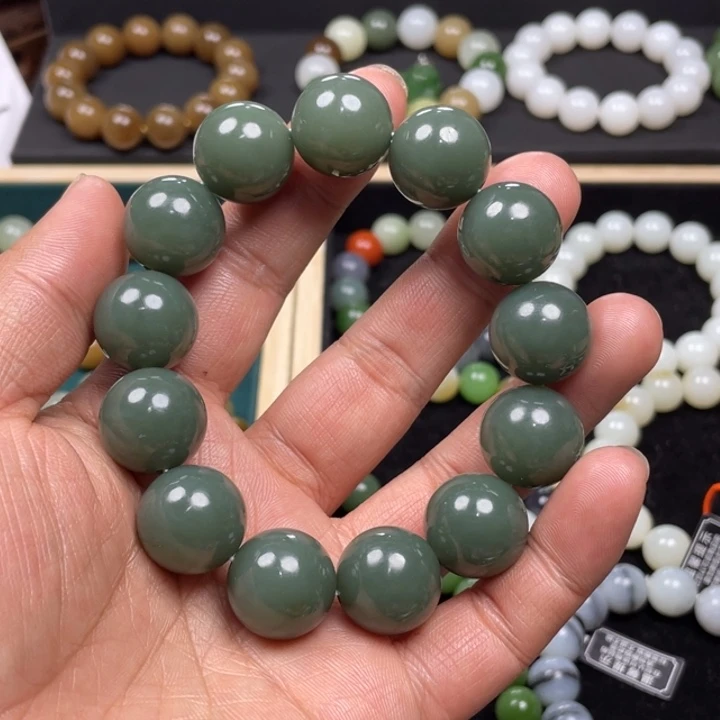 和田玉手串未镶嵌