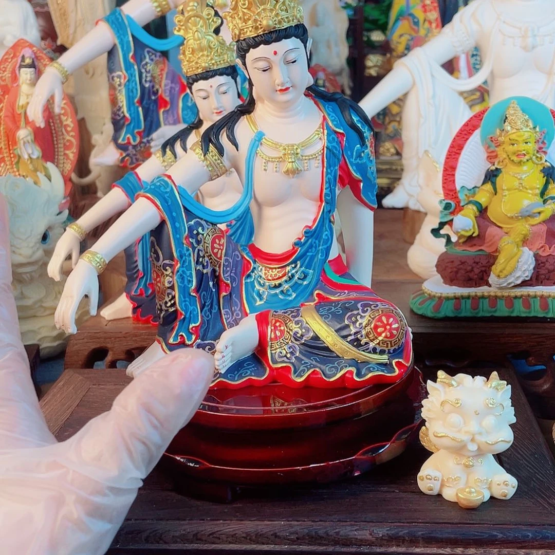 赣***地石材自在观音摆件20高端