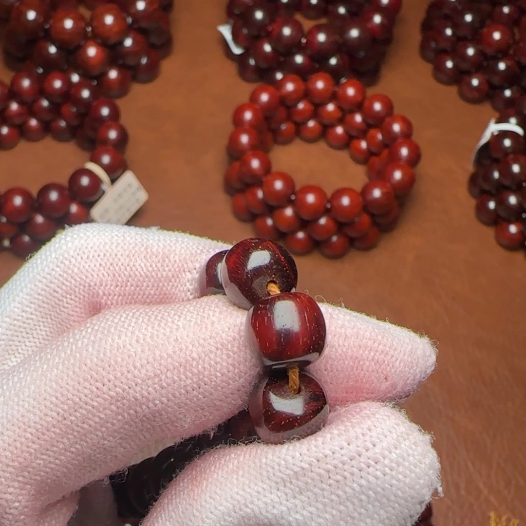 七***鮣小叶紫檀手串/手链竹节一颗