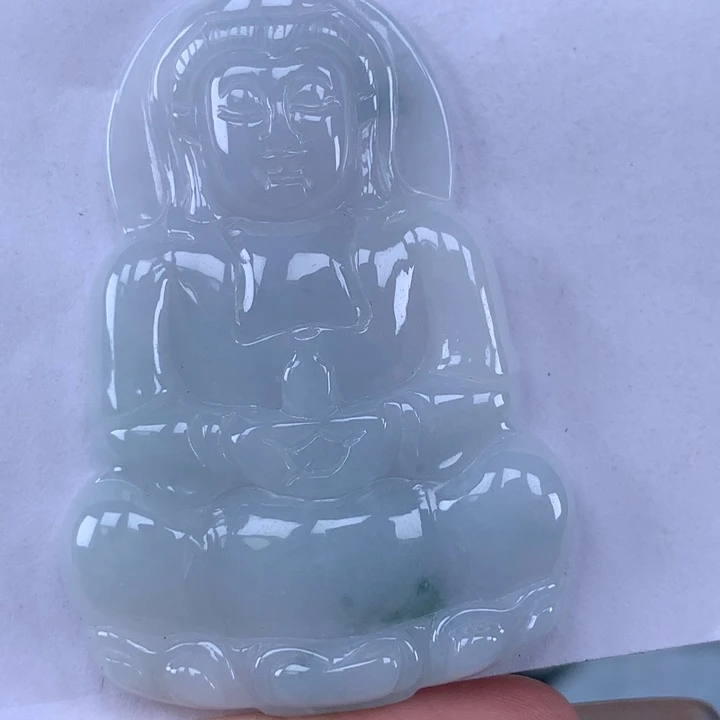 颈饰未镶嵌翡翠玉观音吊坠