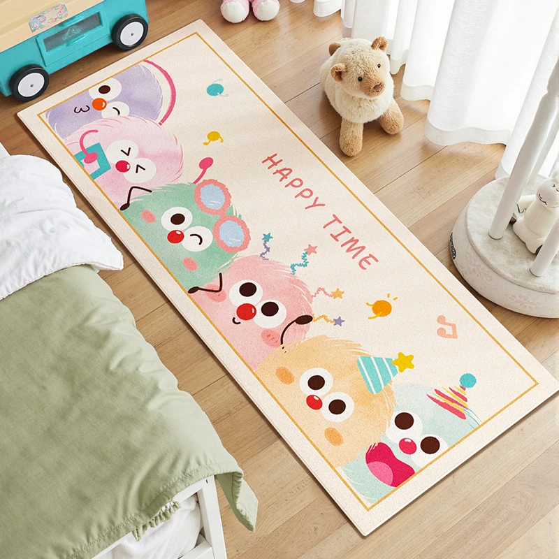 地毯卧室长条毛绒床前地垫主卧客厅ins风床边毯茶几窗前飘窗垫