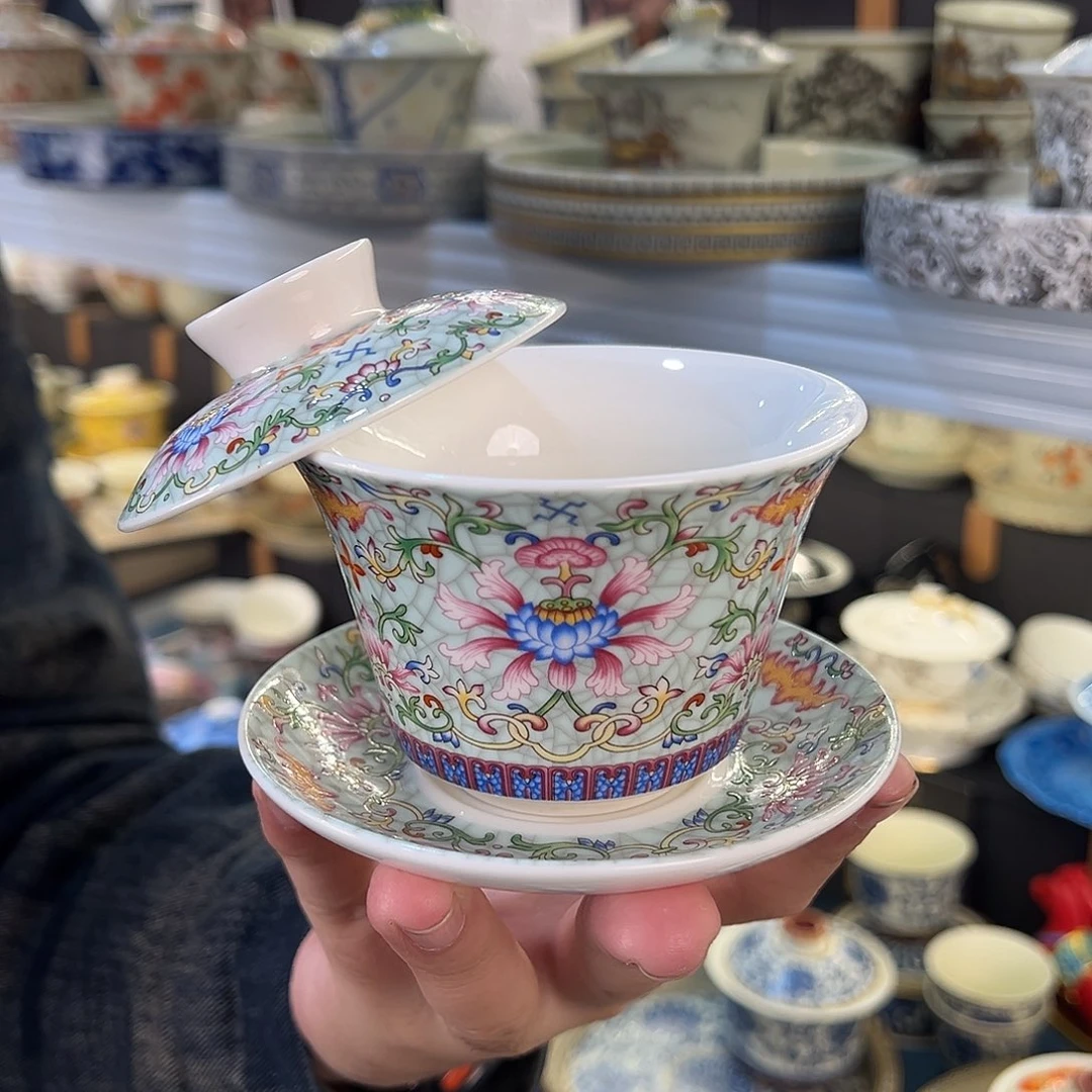 盖碗很漂亮我很喜欢