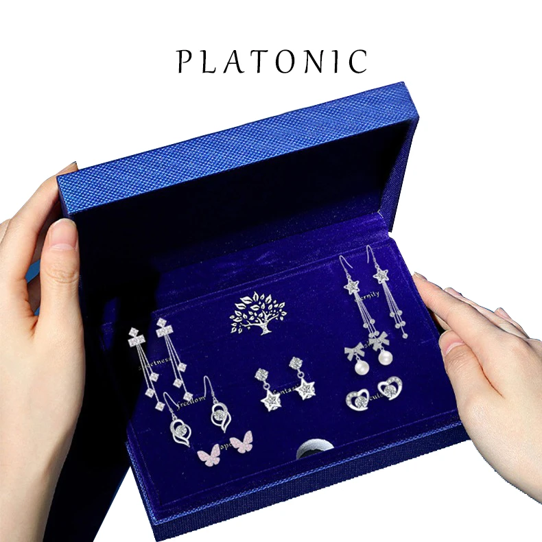 足银耳饰 一周耳钉女款礼盒星期耳环套装生日情人节礼物送女生