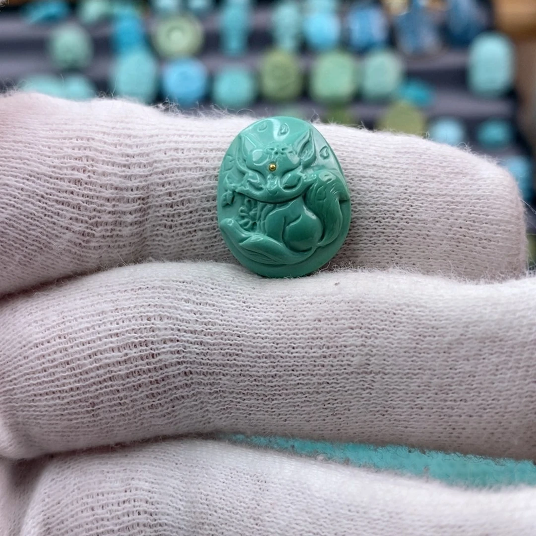 绿松石珠宝奇石未镶嵌