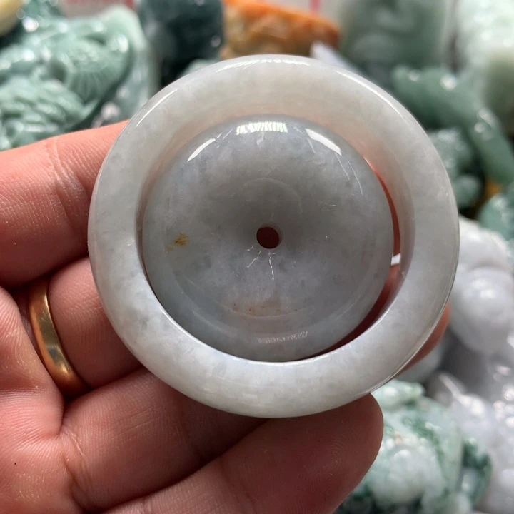 翡翠未镶嵌颈饰保真天然a货翡翠