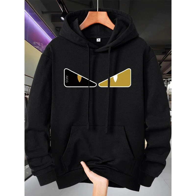 卫衣男春秋季2025新款时尚重磅外套美式高街宽松男生潮牌连帽衣服