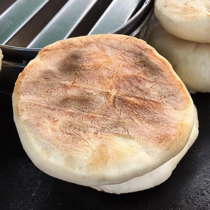 湖北随州特产0个汽水馍掌馍广水发粑气泡馍馍汽巴汽馍土灶壳脆