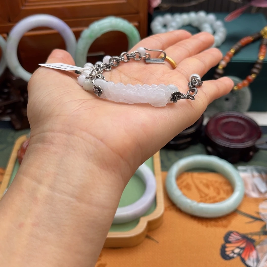 翡翠未镶嵌手链手链