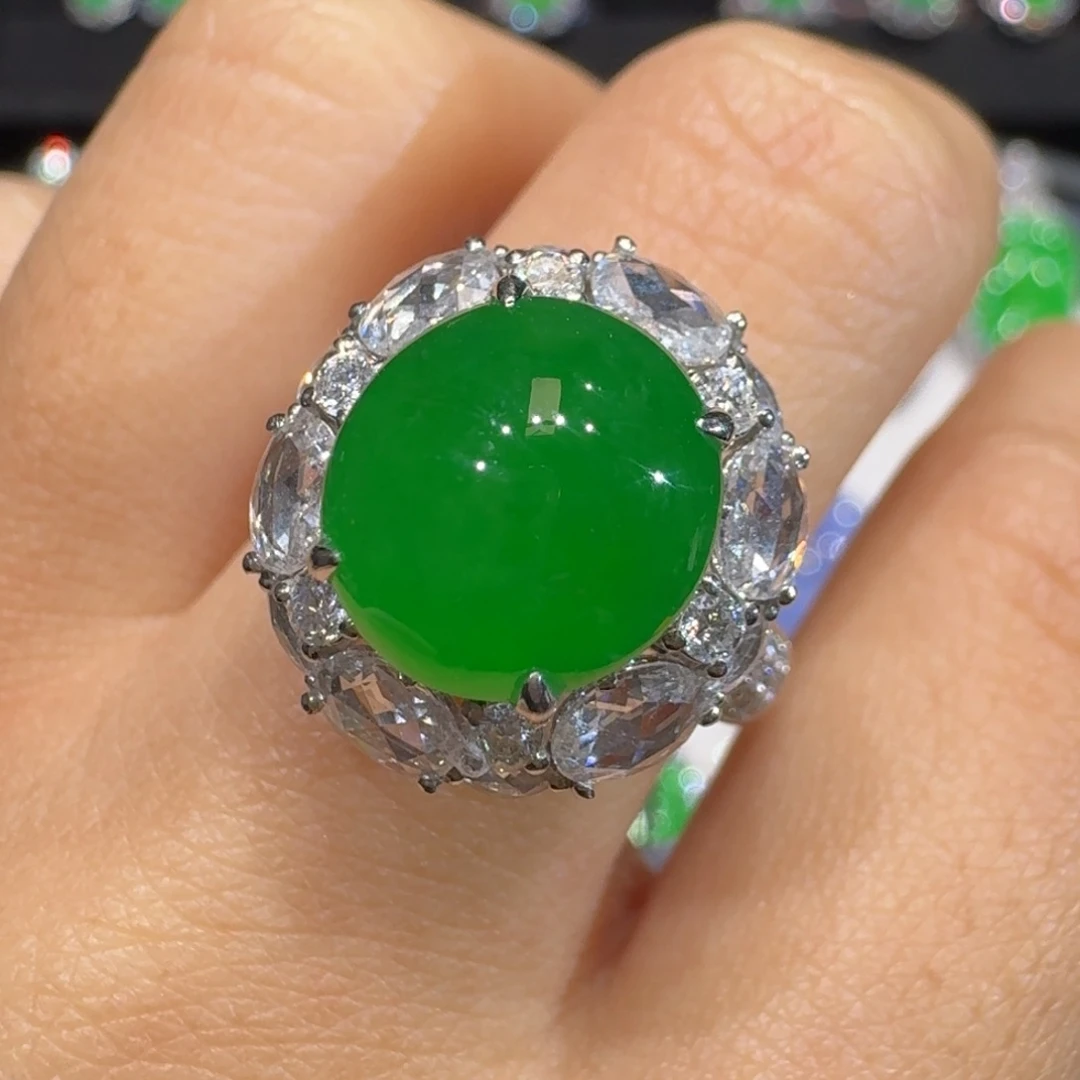 小***月翡翠18K金镶嵌戒指收到货48小时鉴赏期分单