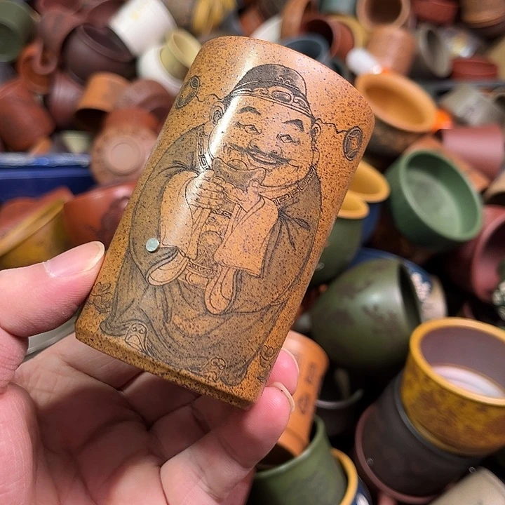 紫砂茶杯全手工紫砂主人杯