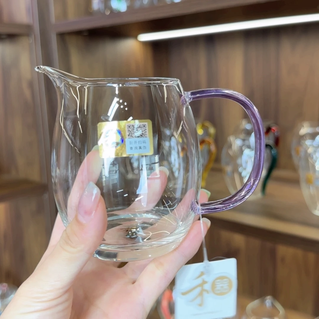 澄然浅紫色公道杯。。。