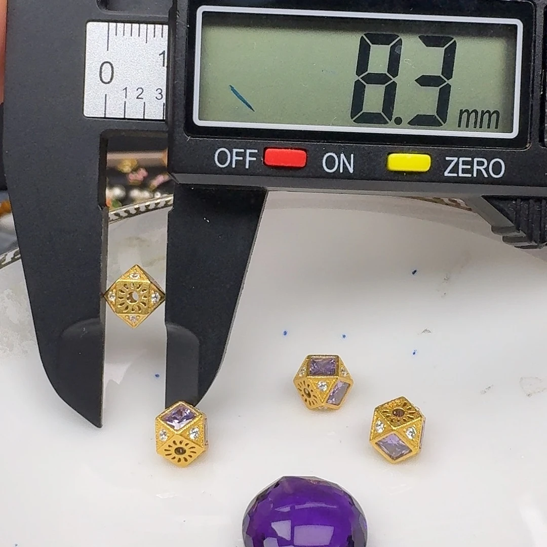 银S925镶嵌紫晶颈饰紫水晶925镶嵌66