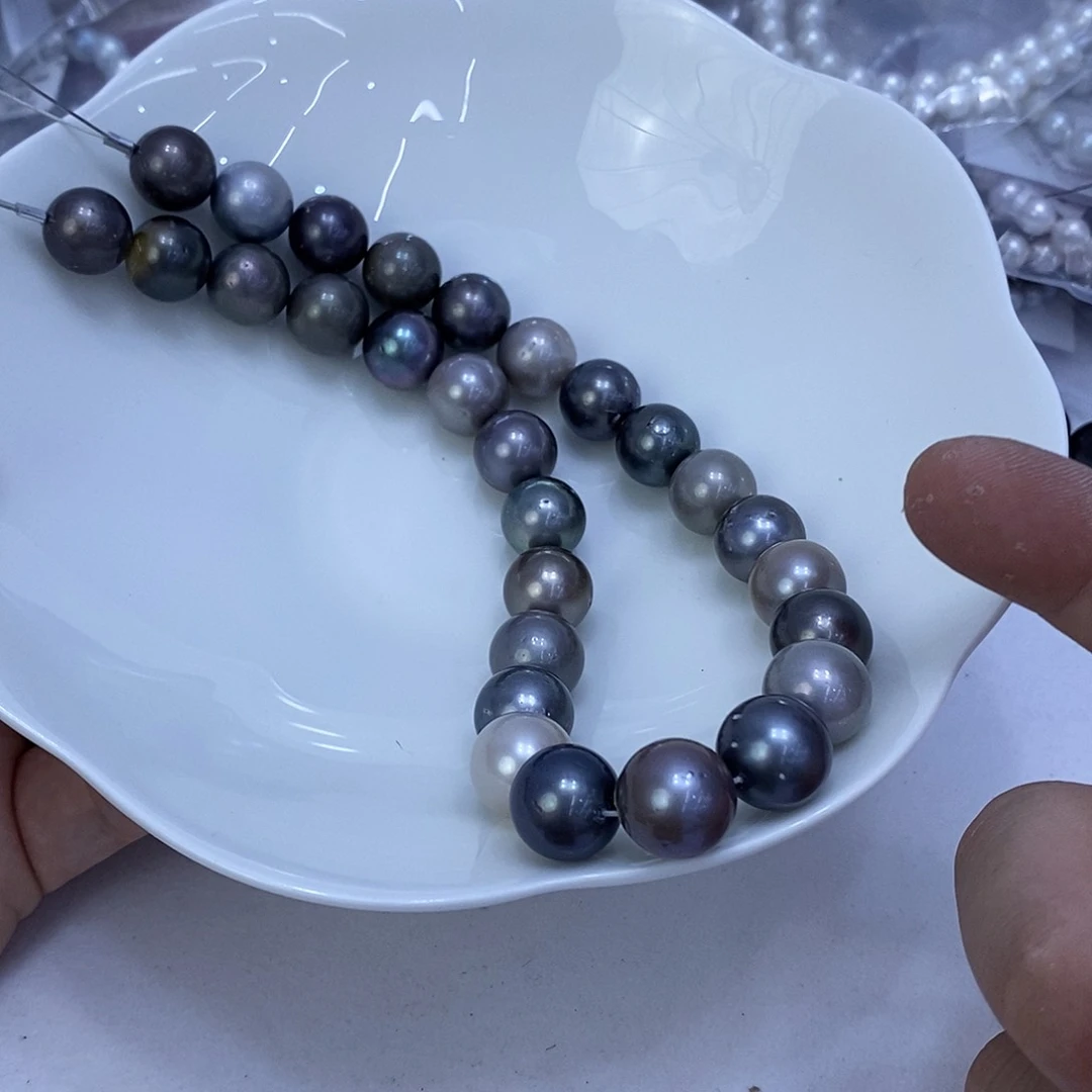 海水珍珠银S925镶嵌颈饰