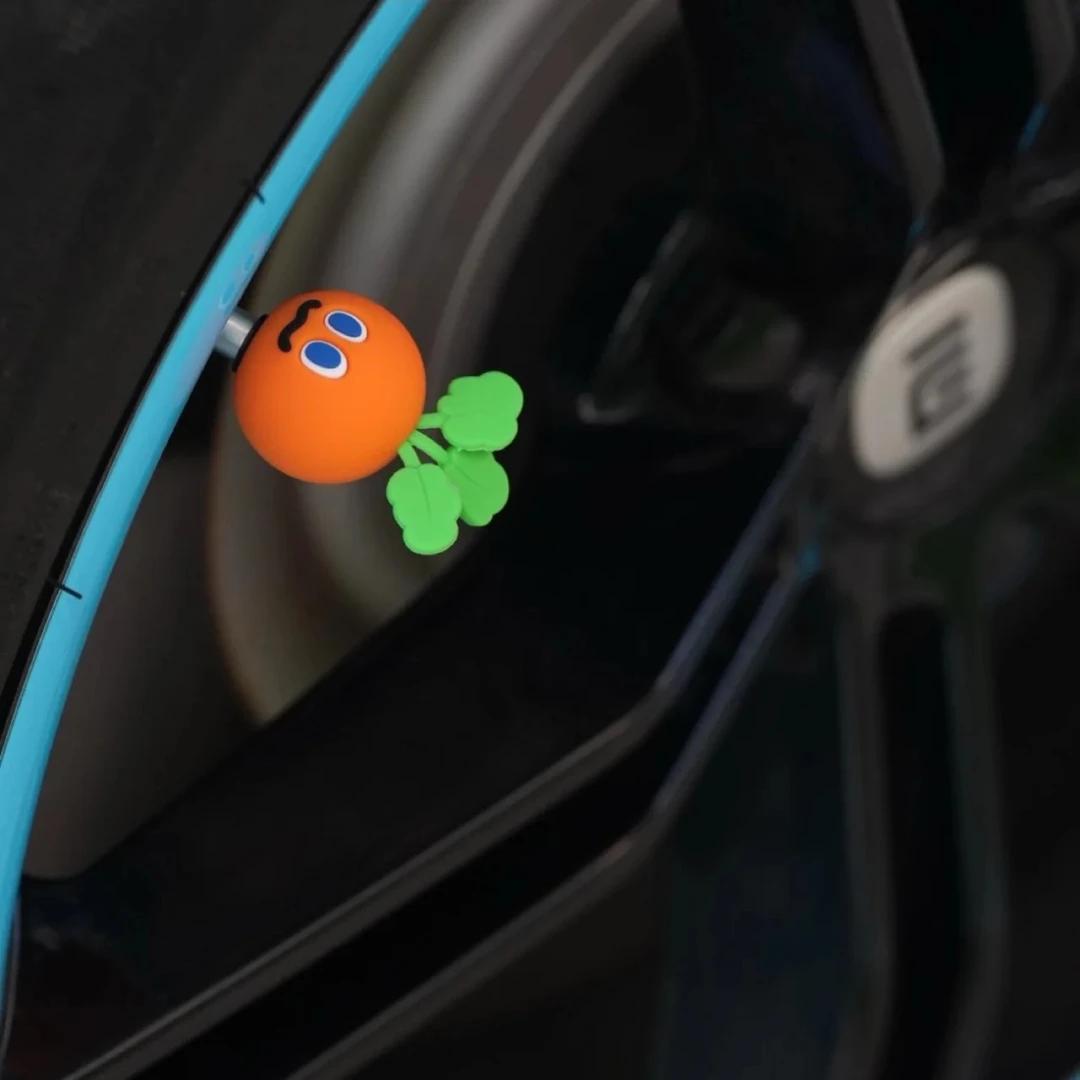 魔魔胡胡胡萝卜气门芯车轮改装 硅胶材质 4个一套