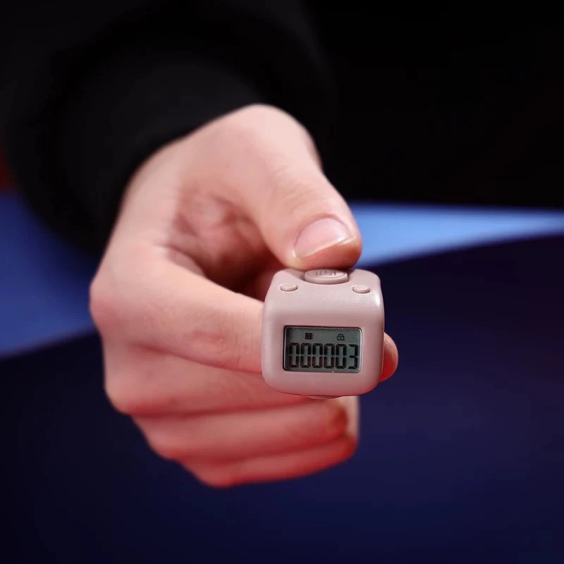 一心迷你点数器小型计数计数器充电计数器大字号随身点数手指计数