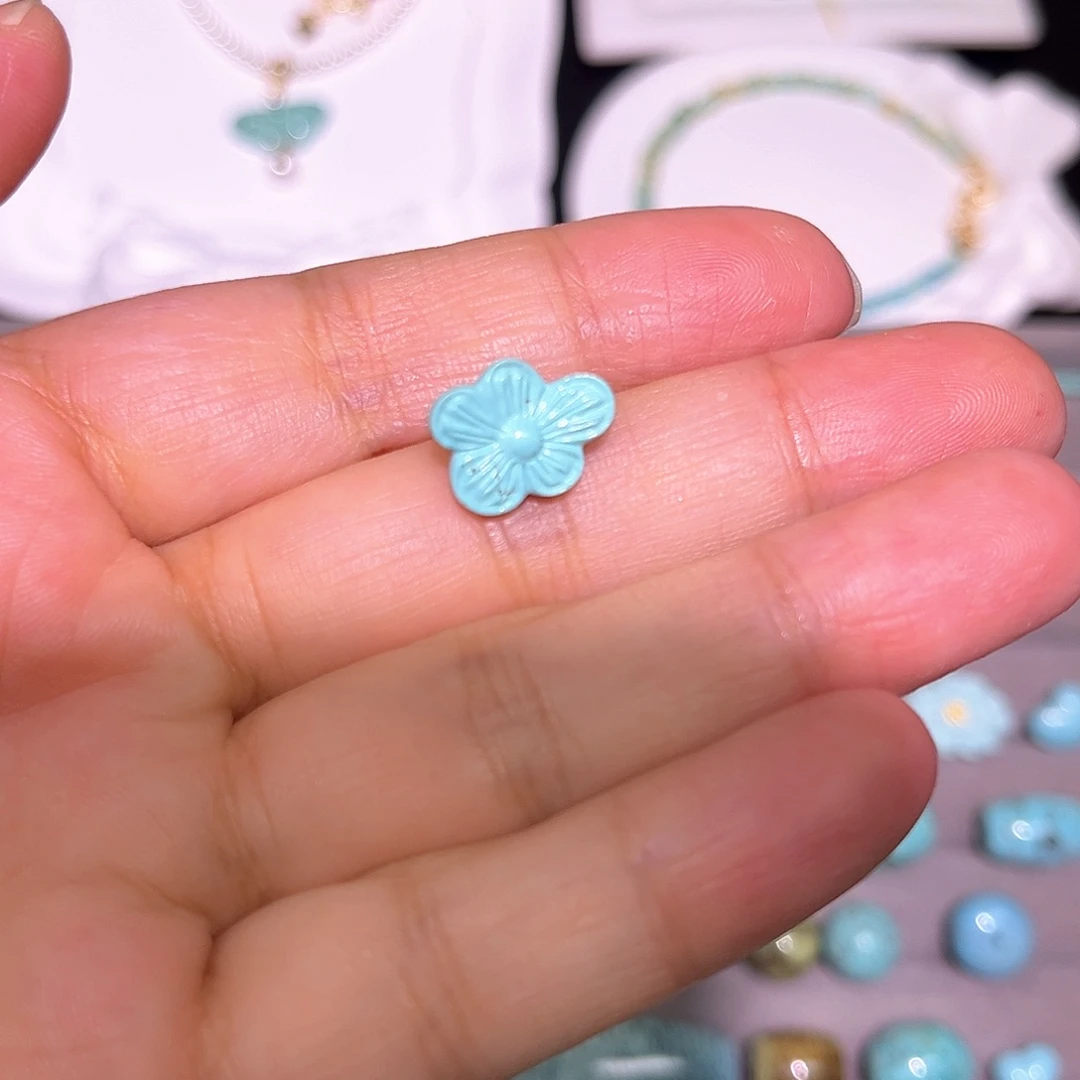 绿松石未镶嵌珠宝半成品