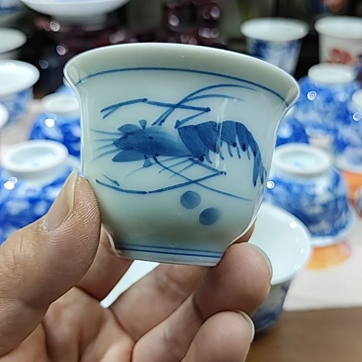 景德镇手绘陶瓷茶具杯子