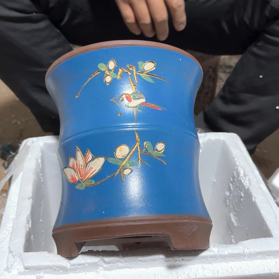 紫砂花盆口径16高度18