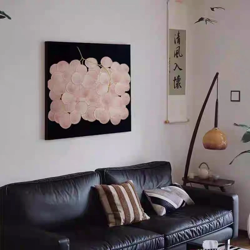 适合餐厅的挂画高端轻奢法式复古新款餐边柜装饰画中古风水果