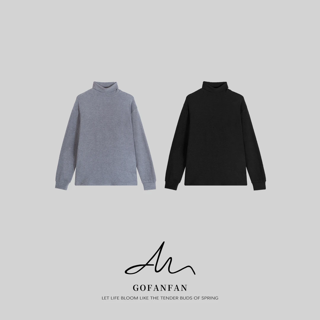 【冬品】GFF STUDIO“云感护颈衫”极简主义高领纯色高级感长袖T恤