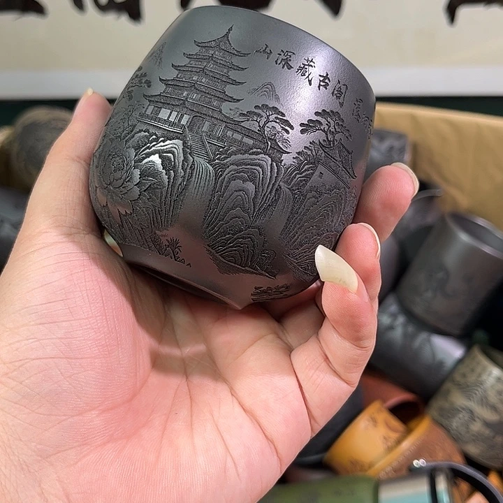 茶杯紫砂全手工紫砂主人杯