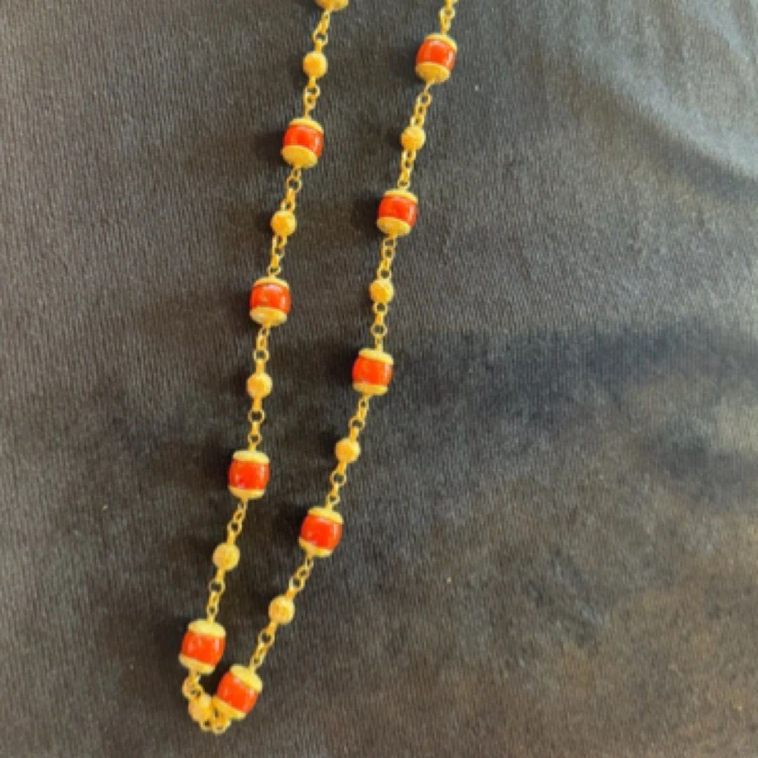 铜合金项链 12m龙凤珊瑚项链