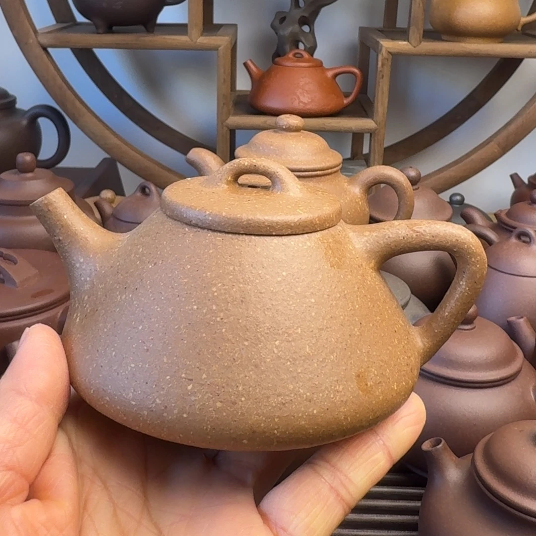 宝***茶壶紫砂200cc子冶石瓢微瑕特价处理