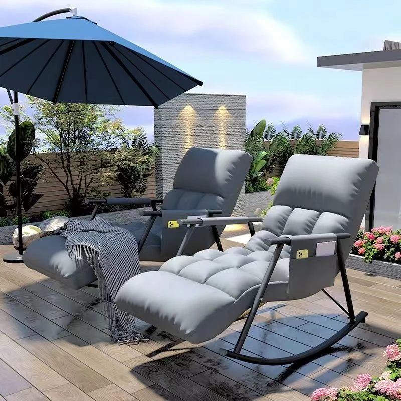 客厅摇摇摇椅大人成人单人阳台休闲家用懒人沙发躺椅逍遥网红椅子