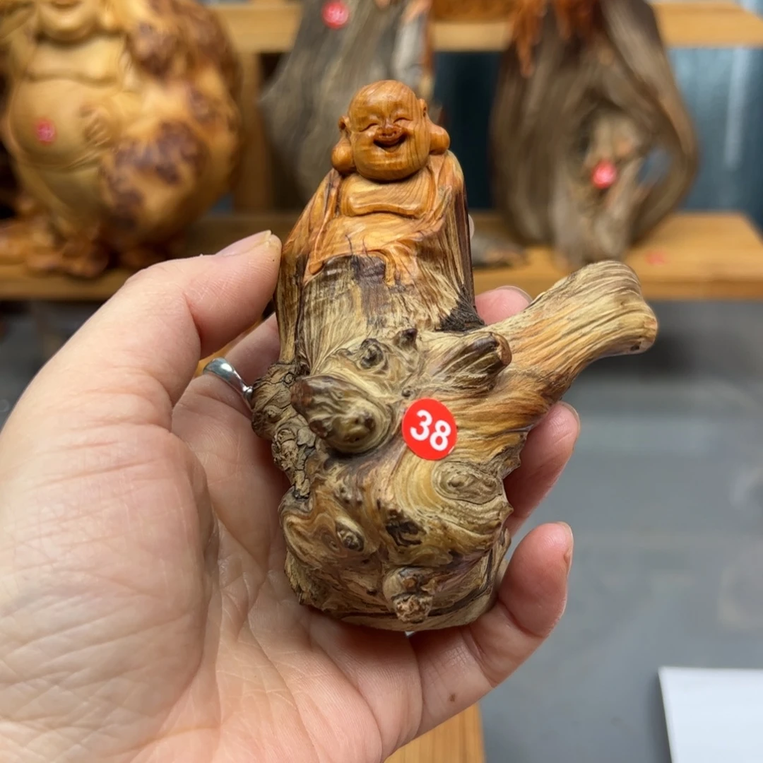 可***朵木崖柏木摆件手把件