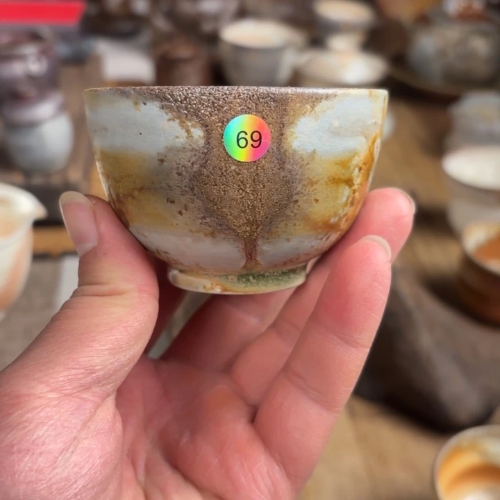 杯【瓷与故事】69#柴烧主人杯 微瑕慎拍