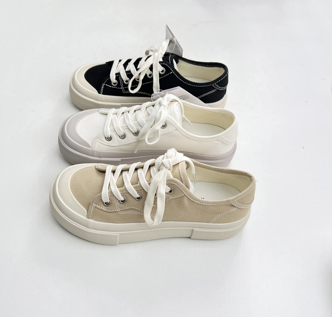 板鞋女2025春季新款帆布鞋休闲鞋百搭芒果头潮流透气韩版鞋子02