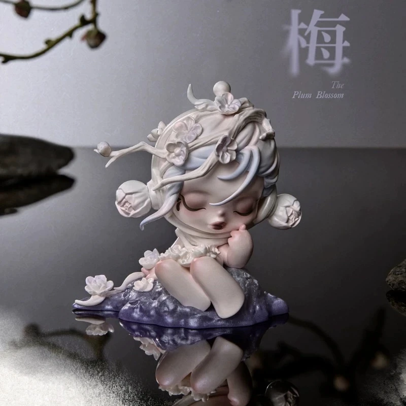 【拆盒】庭前墨梅SP系列手办潮流玩具盲盒摆件