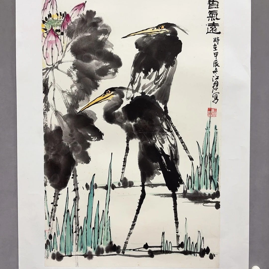 国画亲笔手绘放心去藏