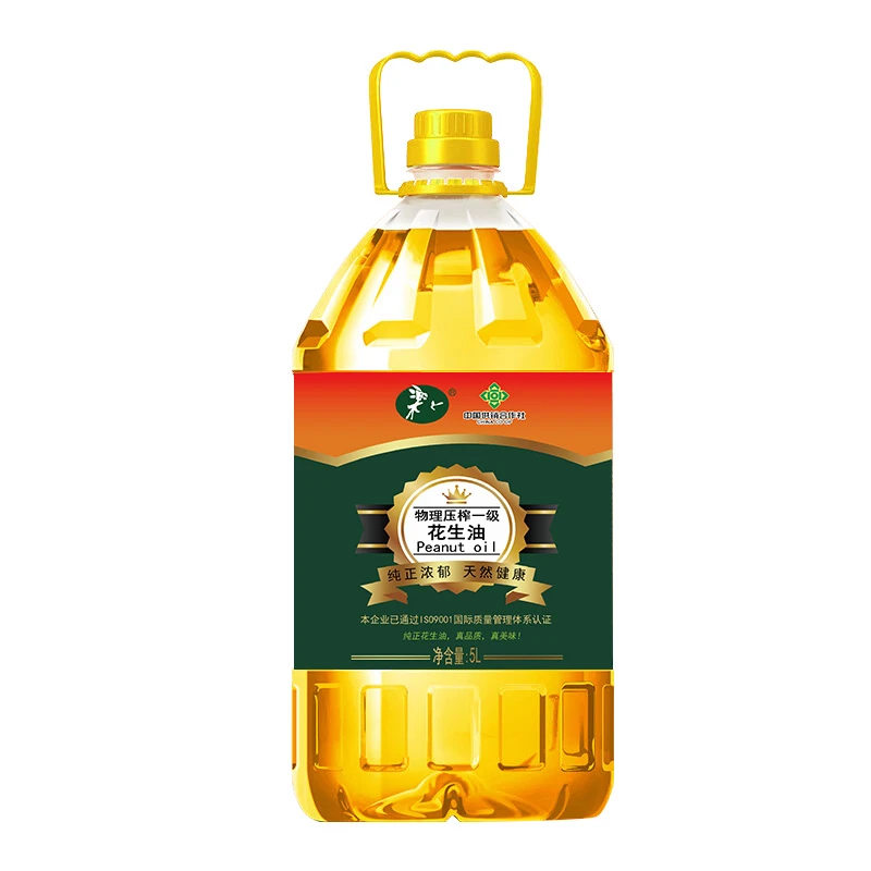 乐丫花生油5l物理压榨一级精选优质花生米工艺正浓郁
