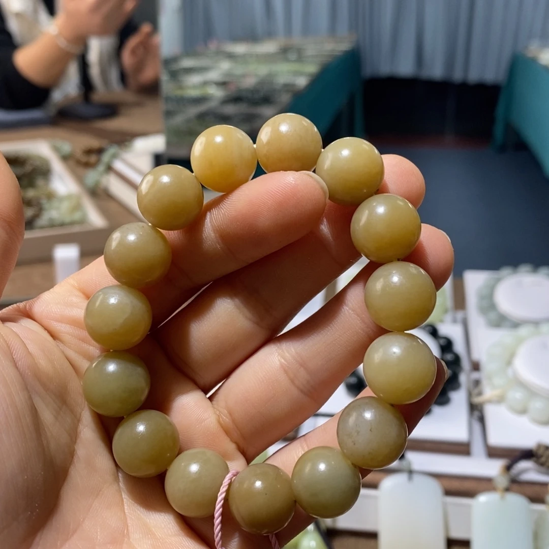 和田玉未镶嵌手链14